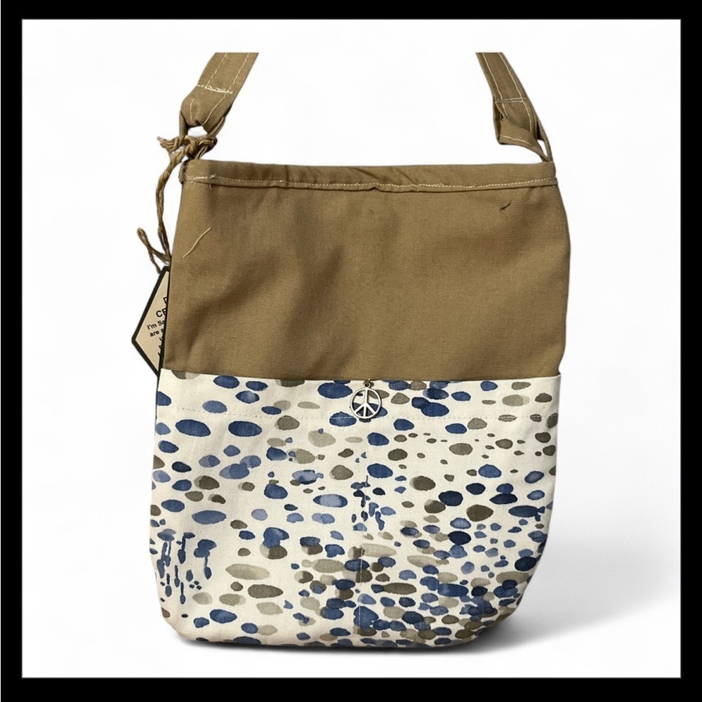 Handmade Crossbody Bag Repurposed Material NWT